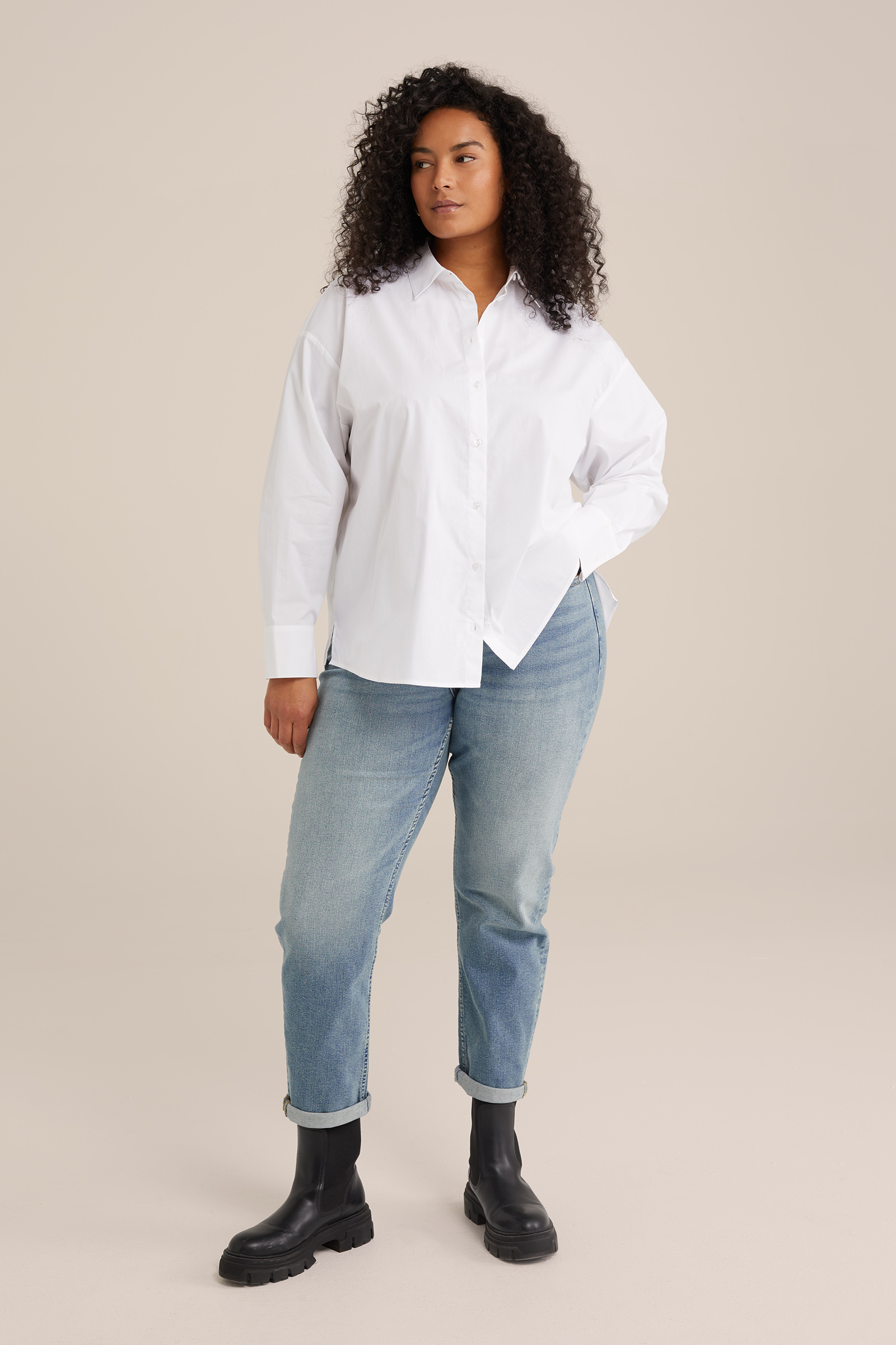 Dames Mid waist jeans - Curve