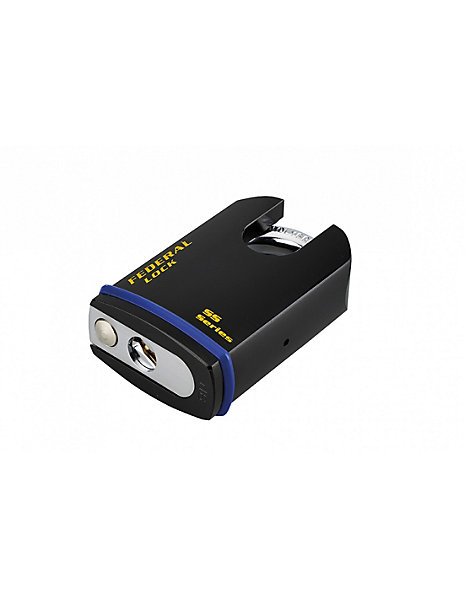 Cadenas à clé Fédéral Lock 720P UNIKEY (achetez-en plusieurs, ouvrez avec la même clé), 63.5mm, anse protégée, 2 clés - THIRARD