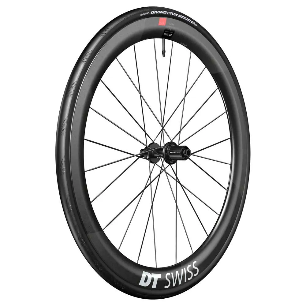 DT Swiss ARC 1100 DICUT 50 Disc CL Tubeless   Continental GP5000 STR 700 x 28 road rear wheel