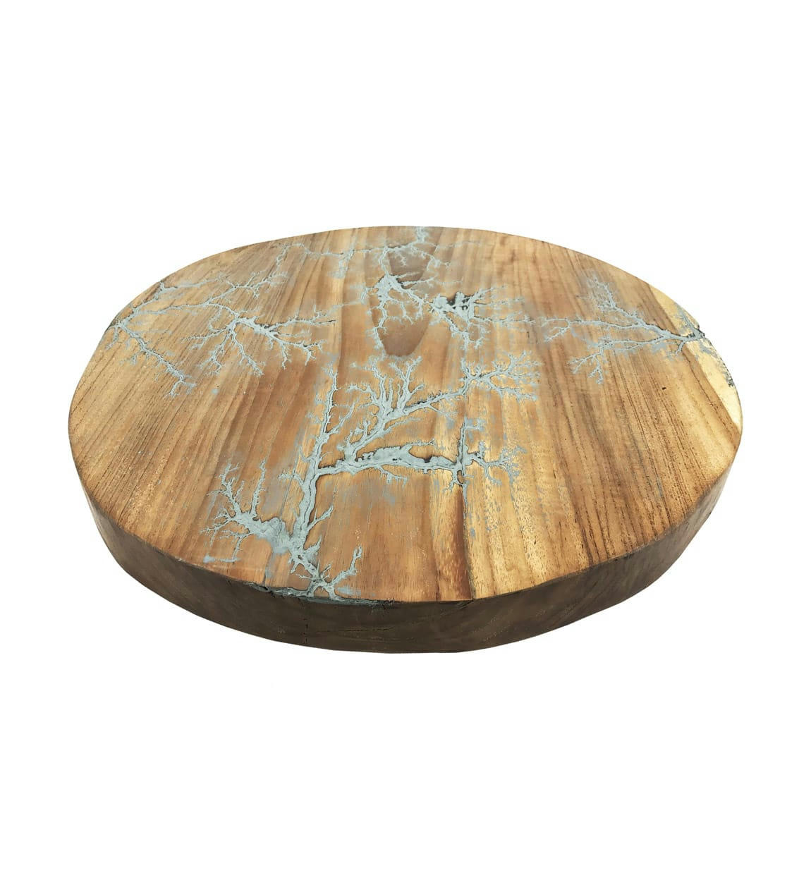 - Tableau mural en bois marron et gris, D50 cm