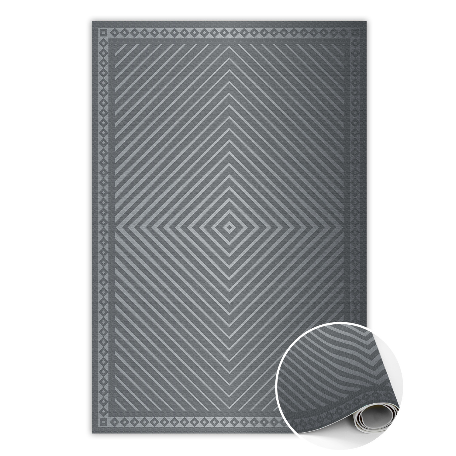 Modny winylowy dywan Geometryczne romby 60 x 90 cm