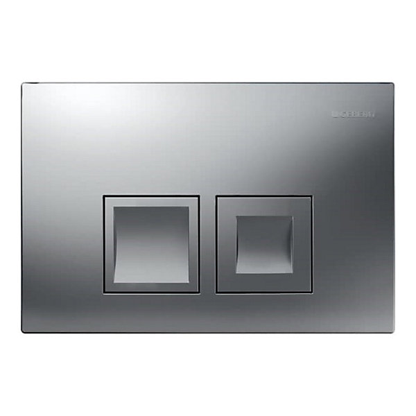 Geberit Delta35 plaque de déclenchement double touche, chrome mat(115.135.46.5)