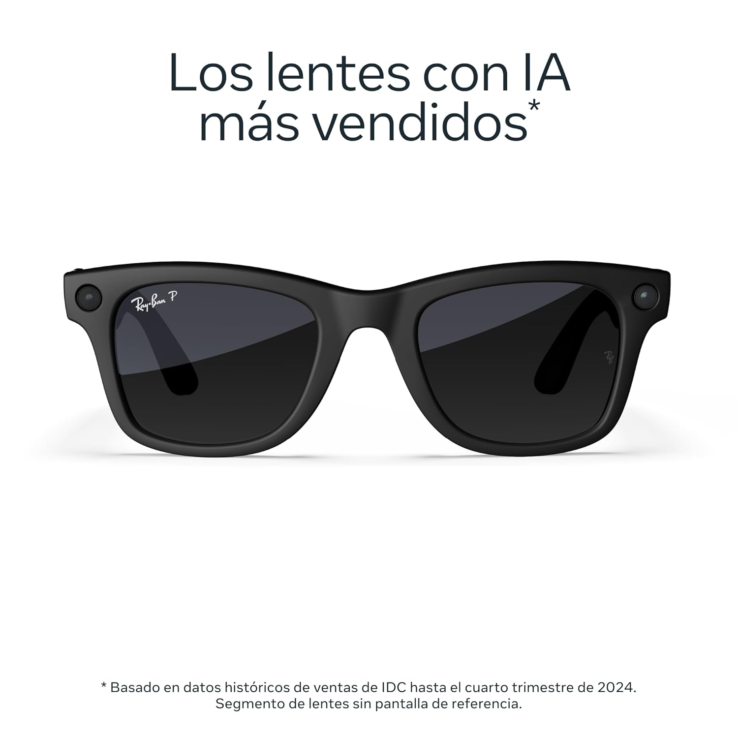 Ray-Ban Meta (Gen 1)  Wayfarer  Matte Black | Smart AI Glasses for Men  Women — 12 MP Camera  Open-Ear Speakers  Video Recording  Bluetooth — Polarized Gradient Graphite Lenses — Wearable Technology