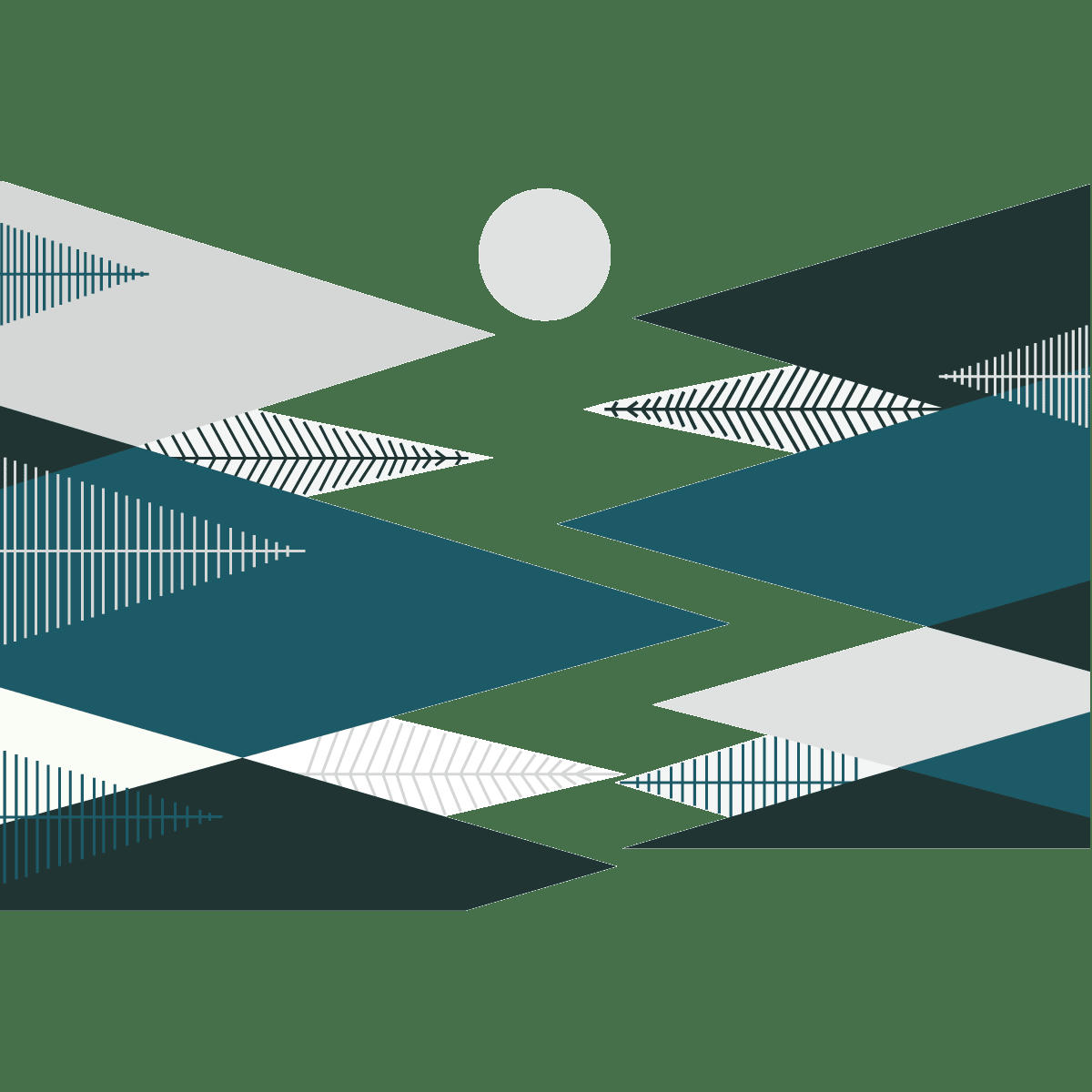 - Stickers enfant montagnes scandinaves artika 110x165cm