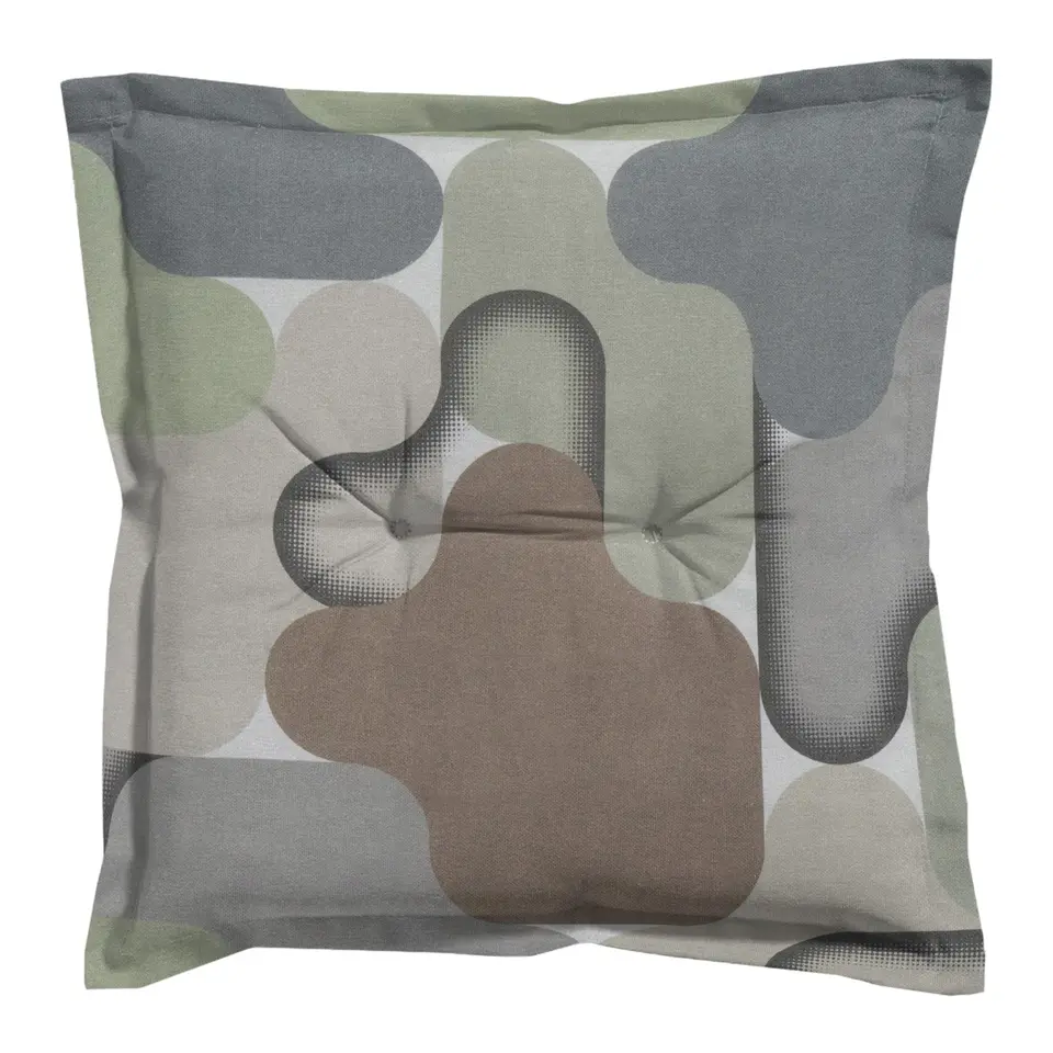 Madison - Zitkussen Grafi sage - Ca. 50x50 cm - Set van 4