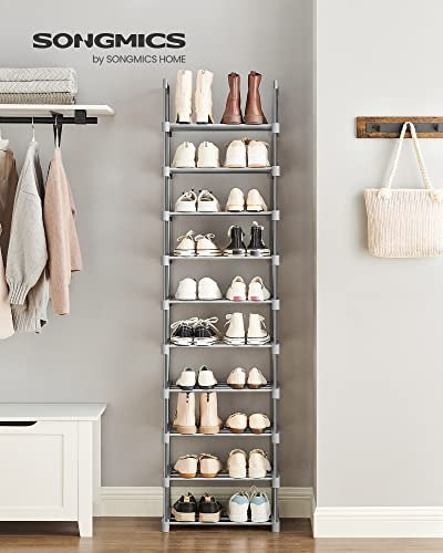 Stojak Na Buty, 10-Poziomowy Metalowy Organizator Buta