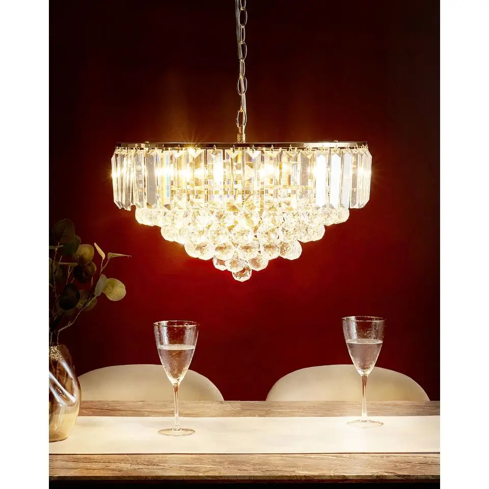 ACHEIRO - Kroonluchter - Goud - ? 49 cm - Kristal