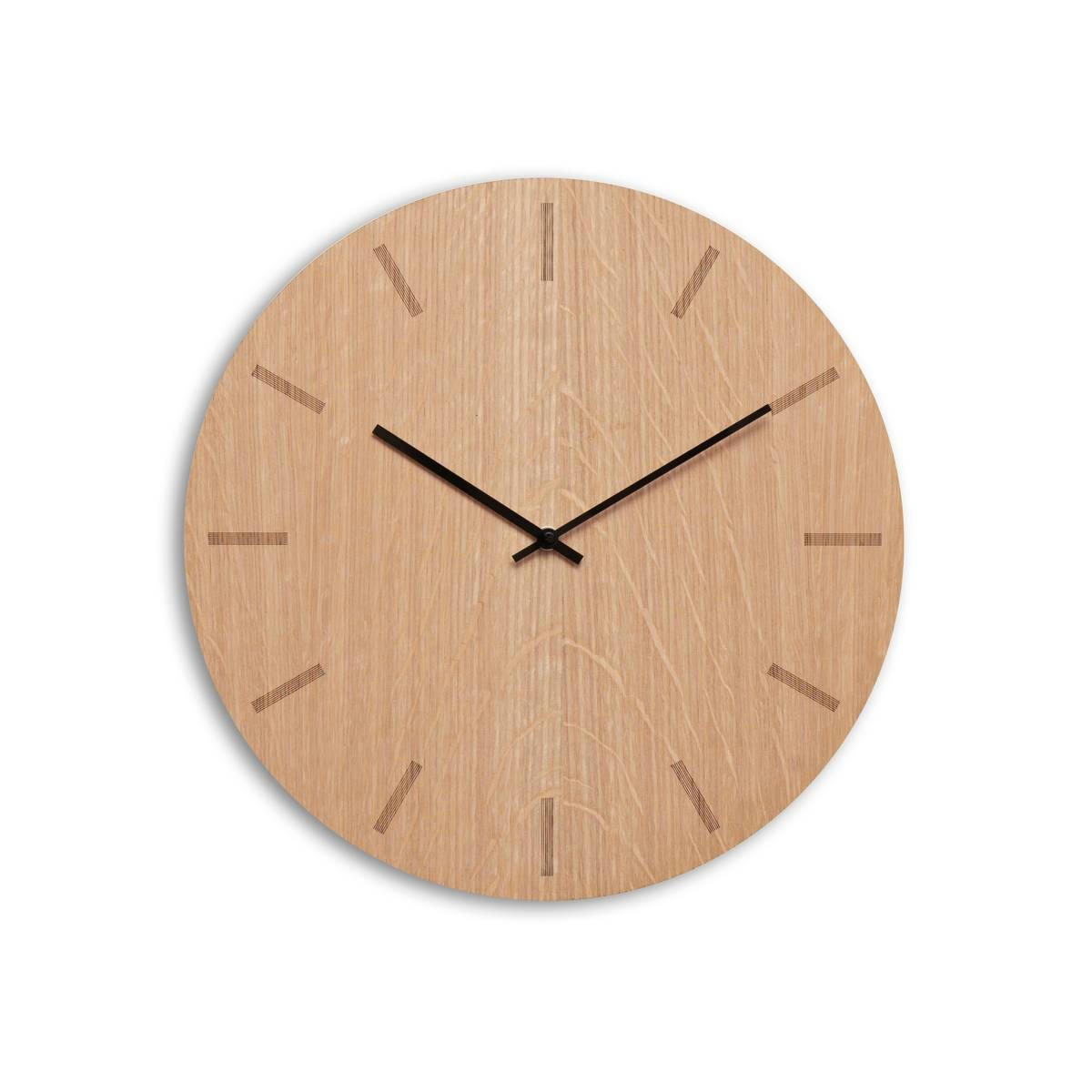 - Horloge murale en bois beige D38cm