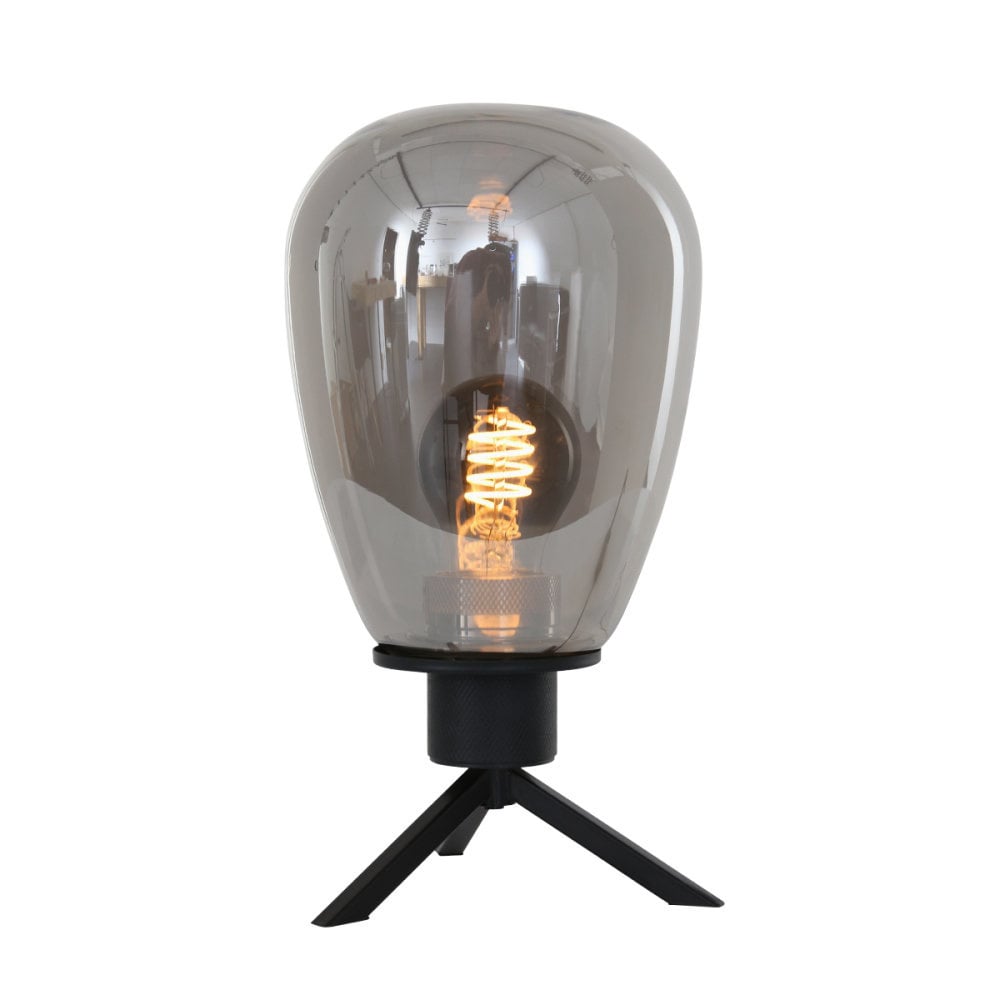 Steinhauer tafellamp reflexion - 1 lichts - 15x 22 cm - zwart