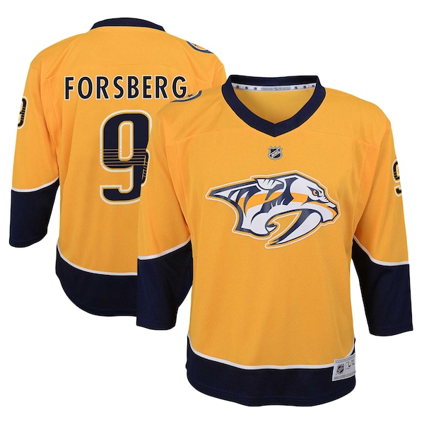 Filip Forsberg Nashville Predators Youth  Home Replica Player Jersey - Gold
