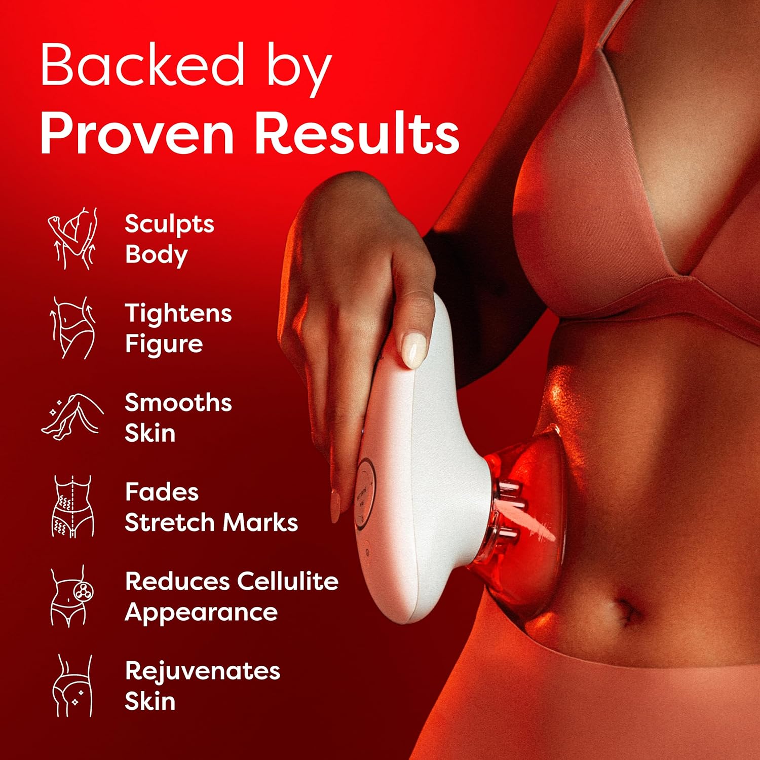 Redu Sculpt 3-in-1 Body Sculpting Machine - Skin Tightening Device for Stomach, Arms, Legs & Love Handles – Anti Cellulite Massage Tool for Firming & Circulation