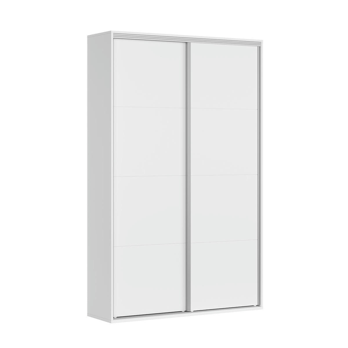 - Armoire 2 portes L150 x P45 x H240 cm stratifiés blanc