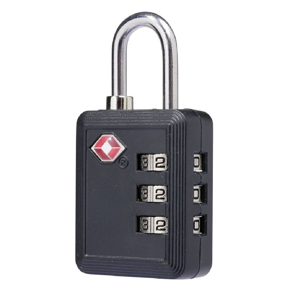 Cadenas de voyage avec code de sécurité noir
