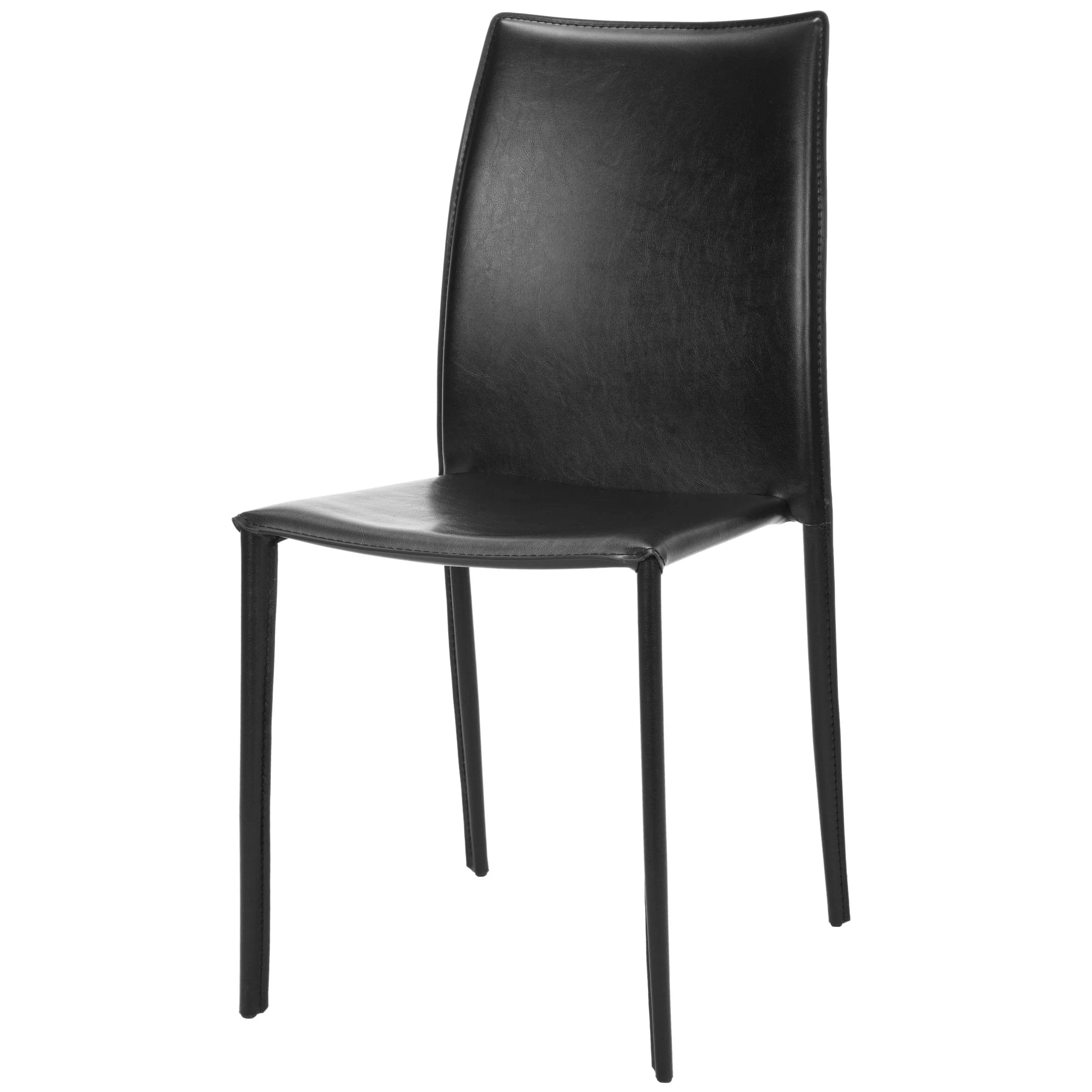 SAFAVIEH Laurene Metropolitan Jazzy Vinyl White Dining Chair (Set of 2) - 18.9 x 22.8 x 35.8 - 19Wx23Dx36H