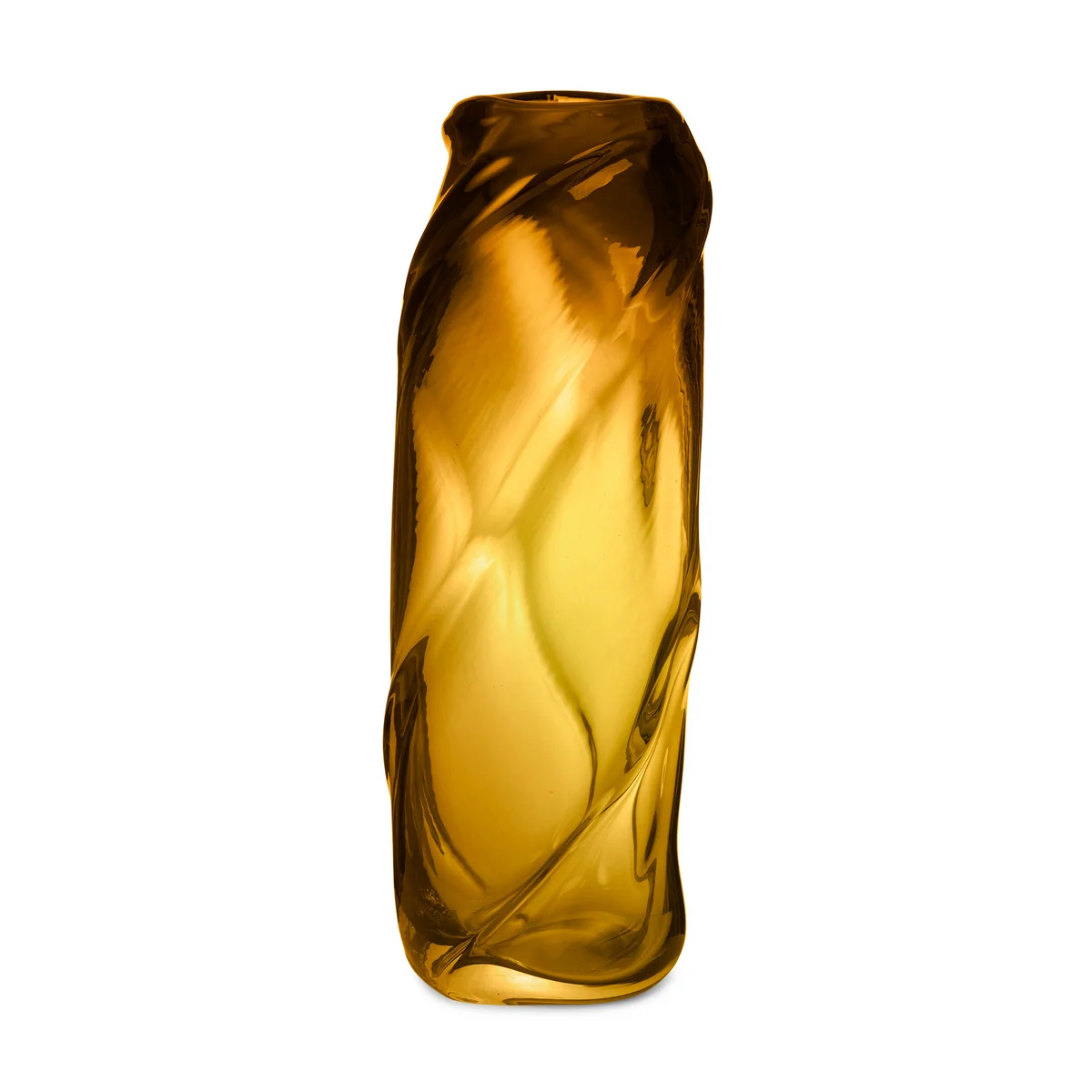 Ferm Living - Water Swirl Vase, H 47 cm, amber