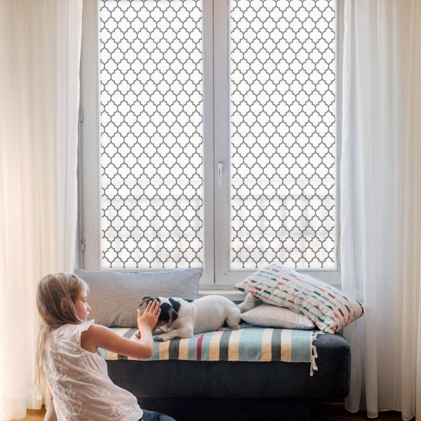 Folia dekoracyjna Wzór geometryczny ochrona prywatności 50x100 Wallfluent