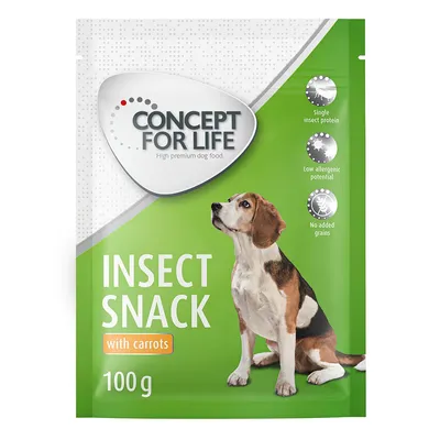 Concept for Life Insect Snack with Carrots