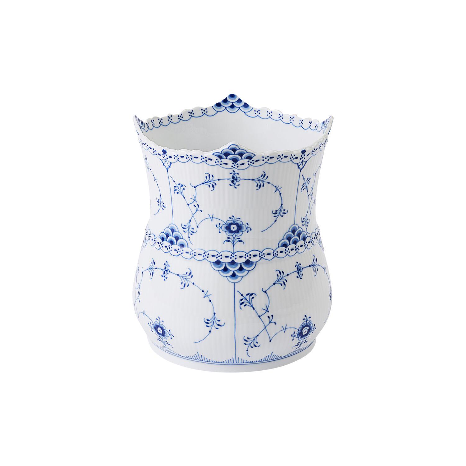 Musselmalet Halvblonde Vintage Vase