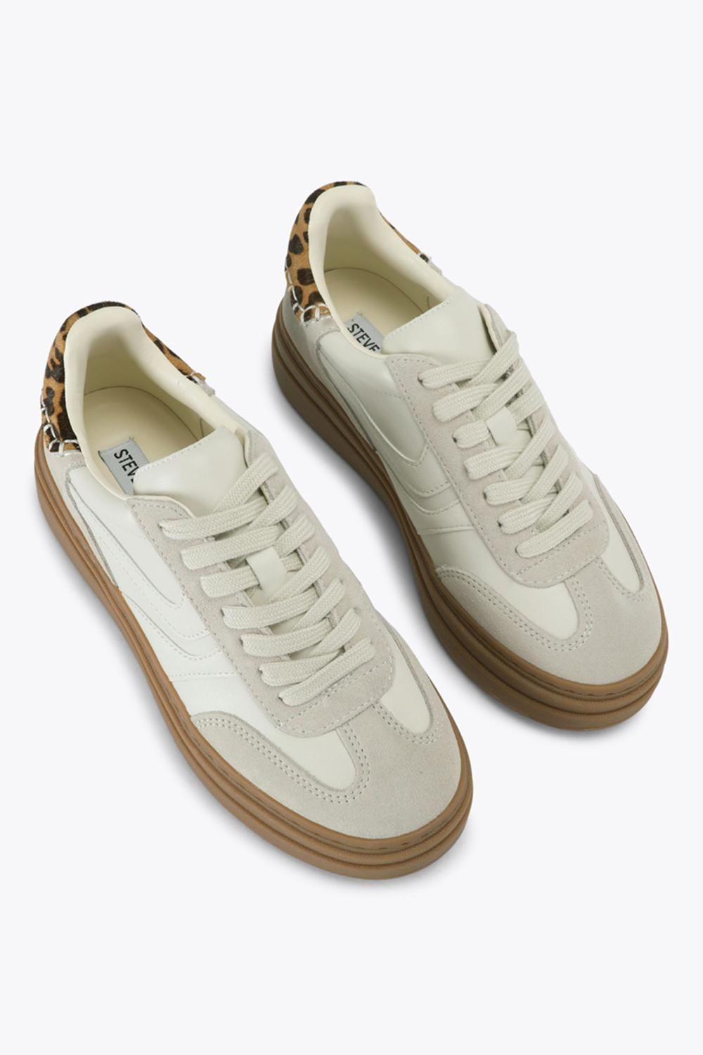 STEVE MADDEN Dodge White' Suede Trainers