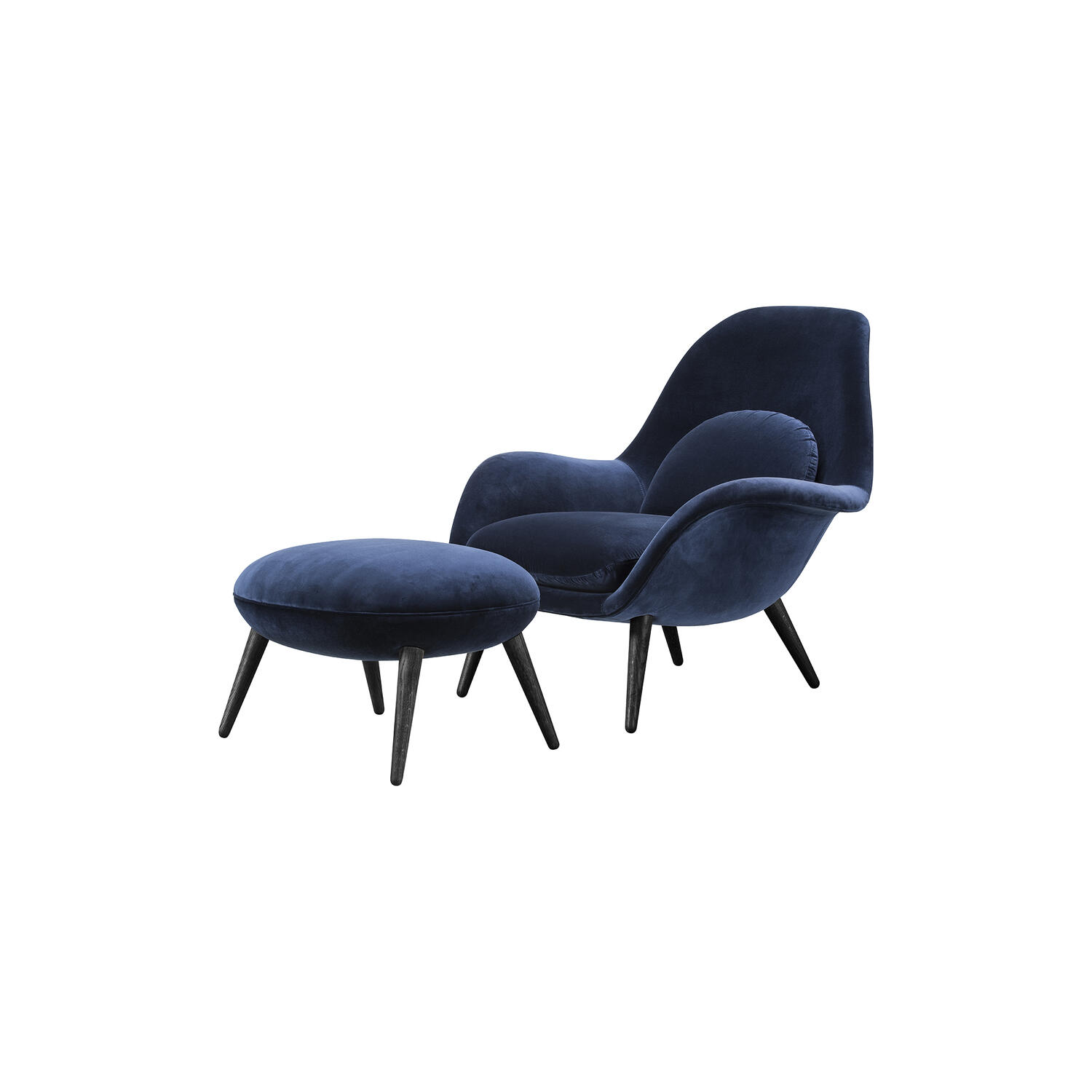 Swoon loungestol og skammel, Harald 792