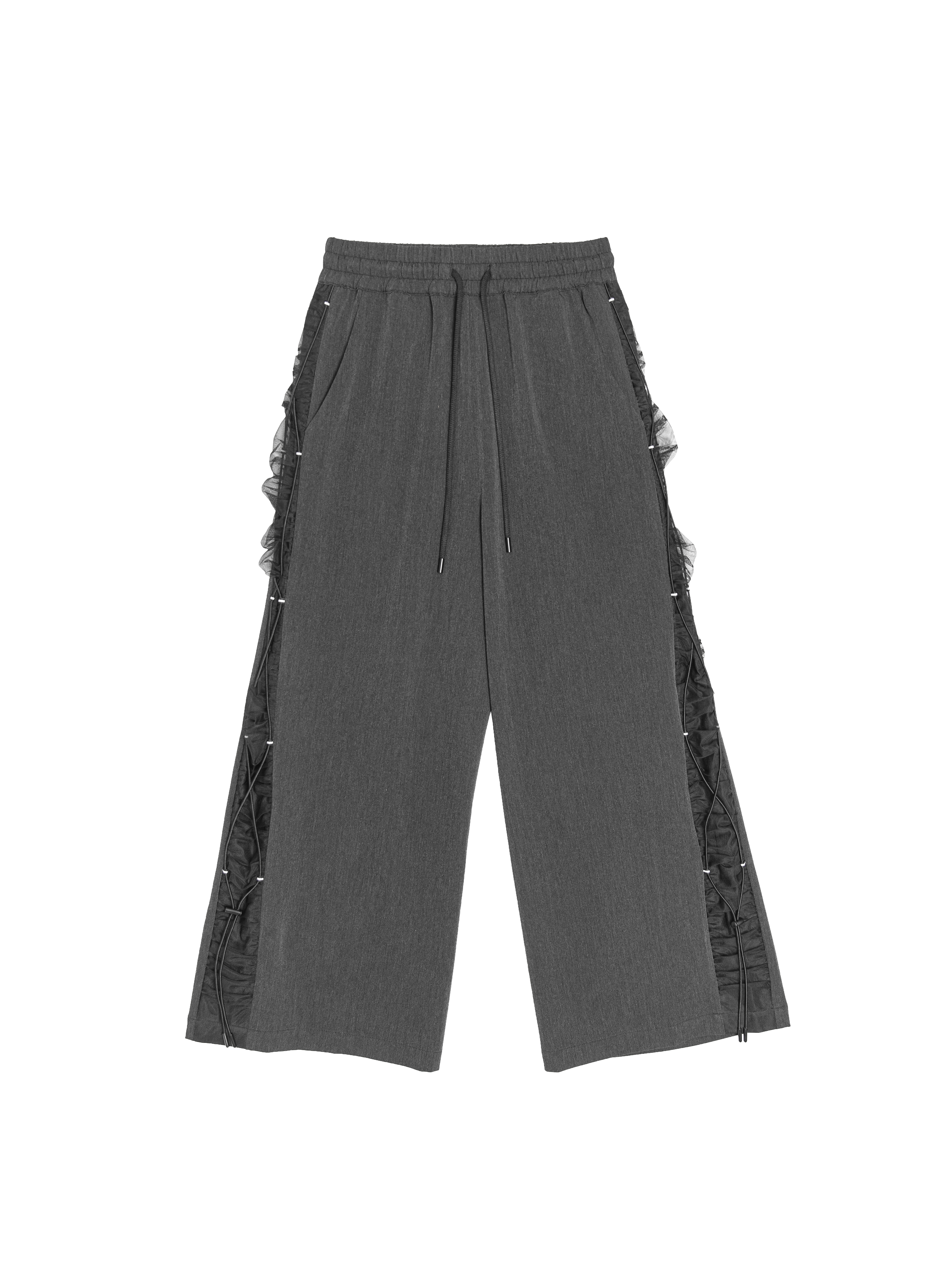 Tie-detail track pants - 25SRB020D