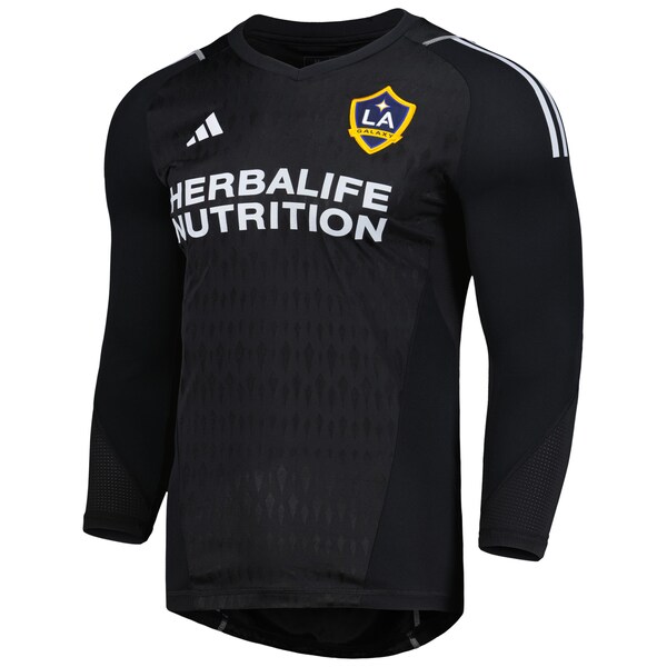 LA Galaxy adidas 2024 Goalkeeper Long Sleeve Replica Jersey - Black