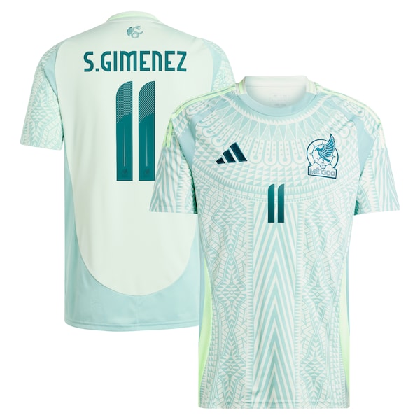 Santiago Giménez Mexico National Team adidas 2024 Away Replica Player Jersey - Green