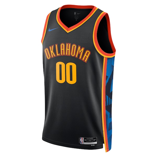 Oklahoma City Thunder Nike Unisex 2024/25 Custom Swingman Jersey - City Edition - Black