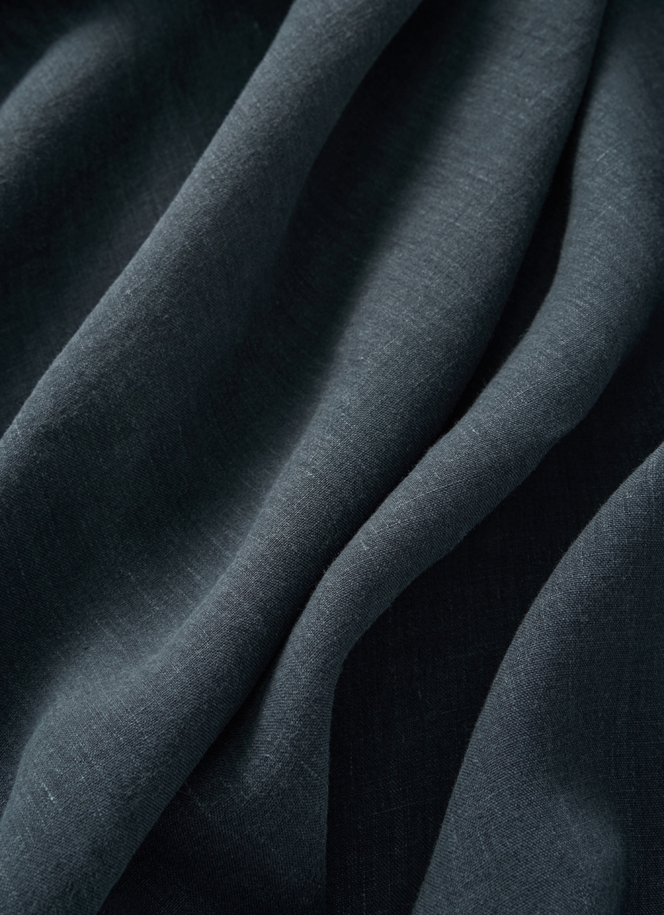 DRAP HOUSSE EN LIN LAVÉ UNI 165GR CHARBON