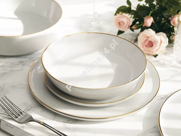 Serwis obiadowy na 12 osób (40 el.) Lubiana - Ankara Gold 1608C