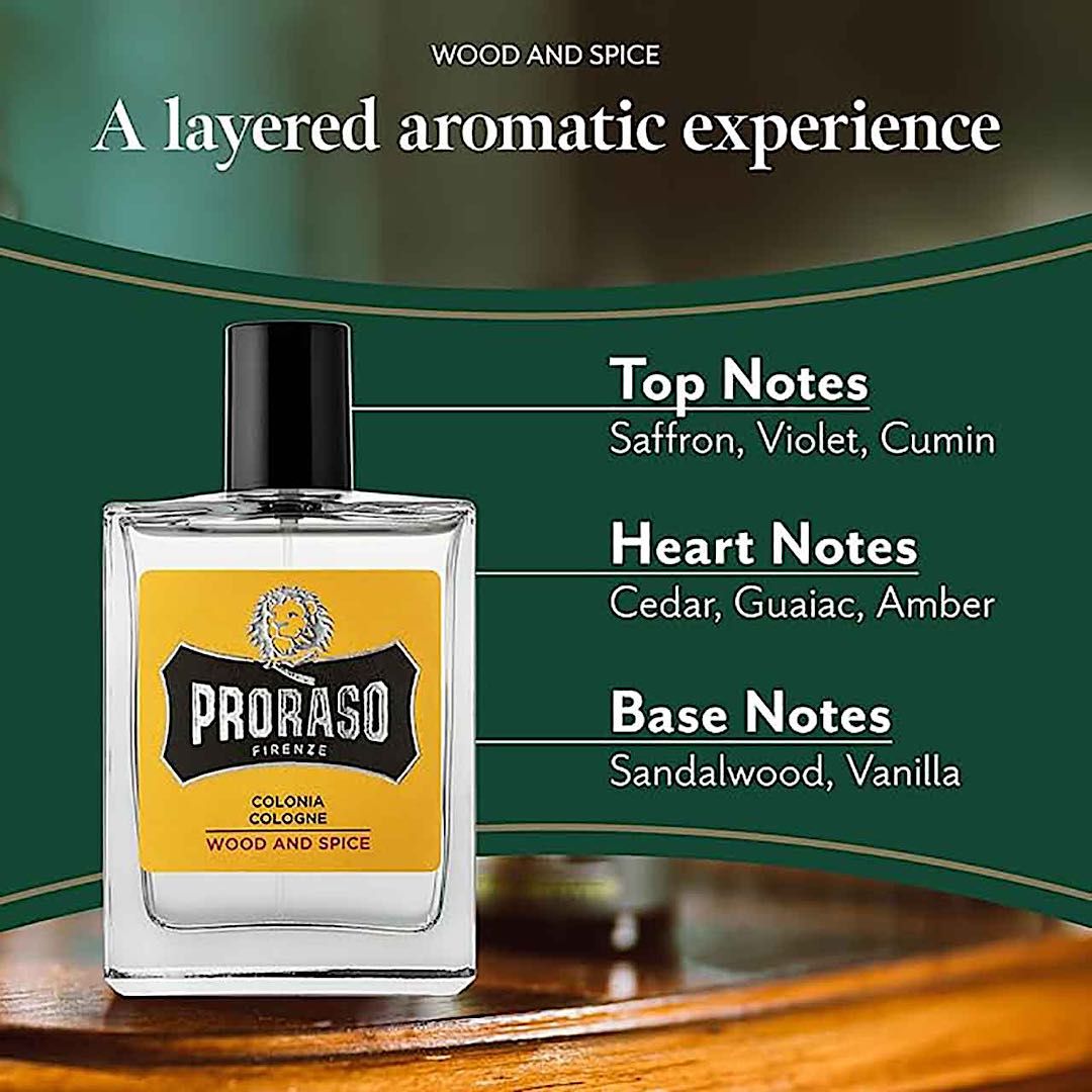 Proraso Cologne 100ml Wood & Spice