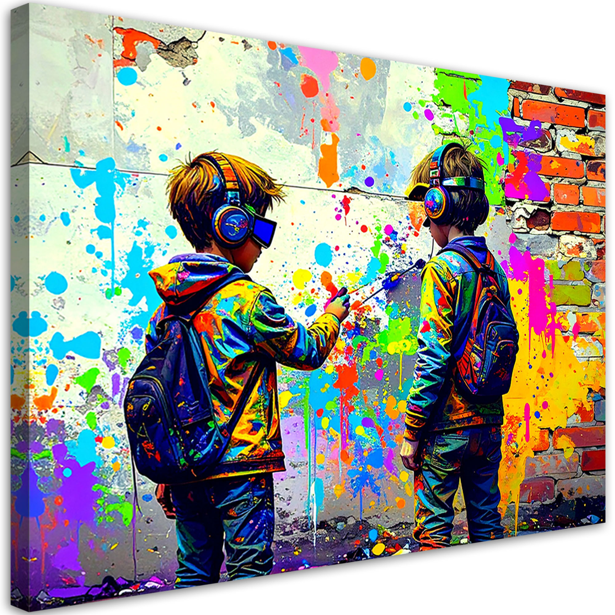 Obraz młodzieżowy do pokoju, Graffiti Sztuka Uliczna Street Art 30x20