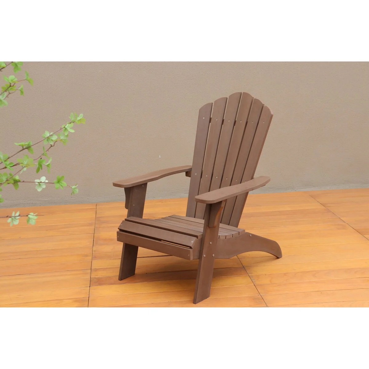 Polystyrene Adirondack Chair Brown