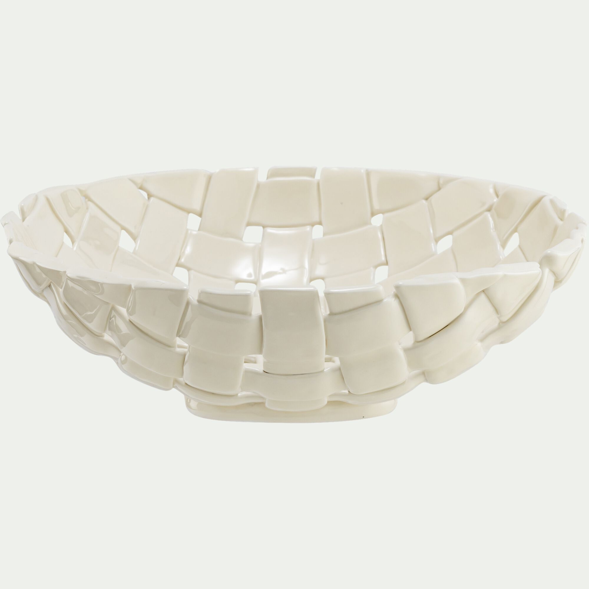 TRESSE - Coupe en dolomite D32cm - blanc