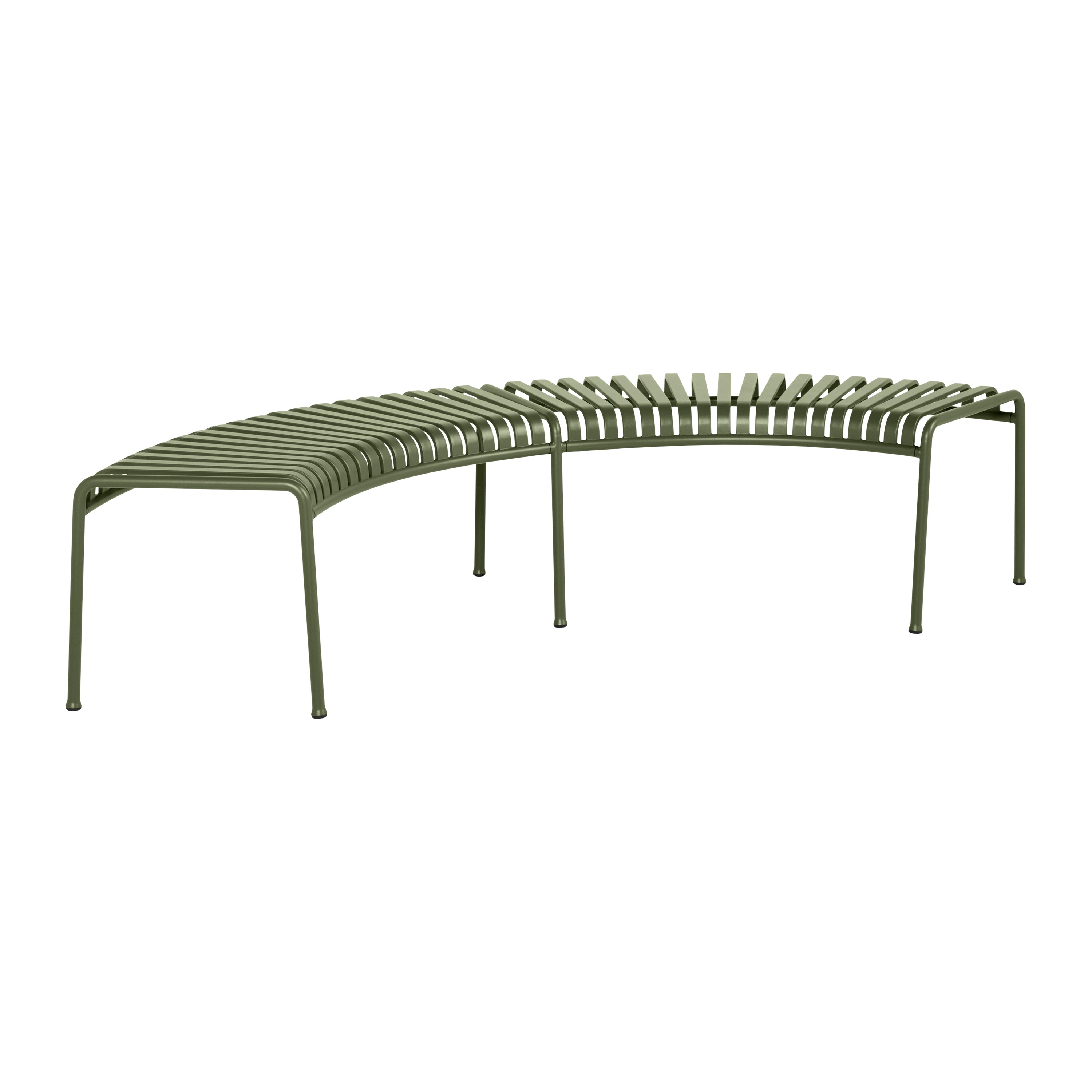 HAY Palissade Park Tuinbank - Set van 2 - Olijfgroen