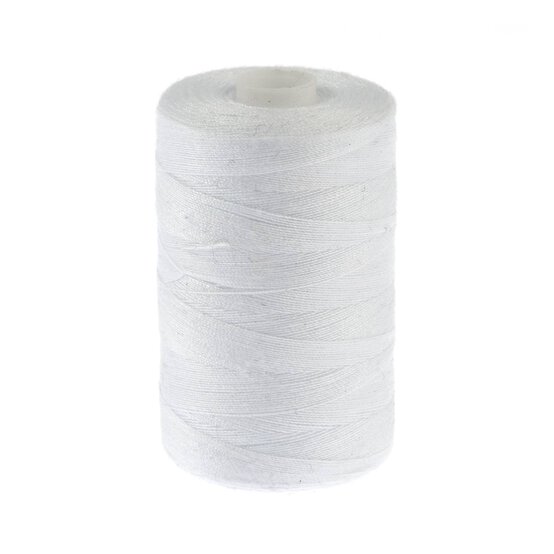 Valuecrafts White Polyester Thread 800m
