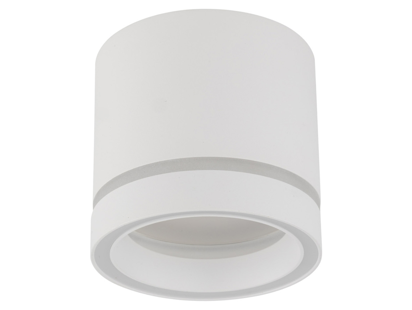 Lampa natynkowa Jet White 8 cm metalowa biała