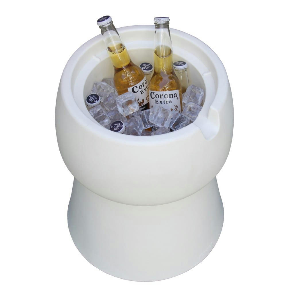 CHAMP - Tabouret champ liège polyéthylène blanc