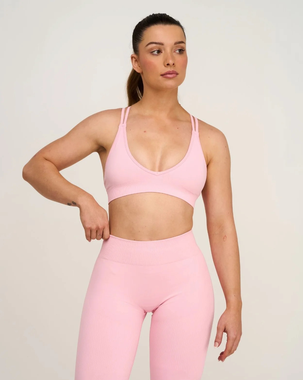 Elevate™ Sculpting Seamless High Apex Bra | Cotton Pink