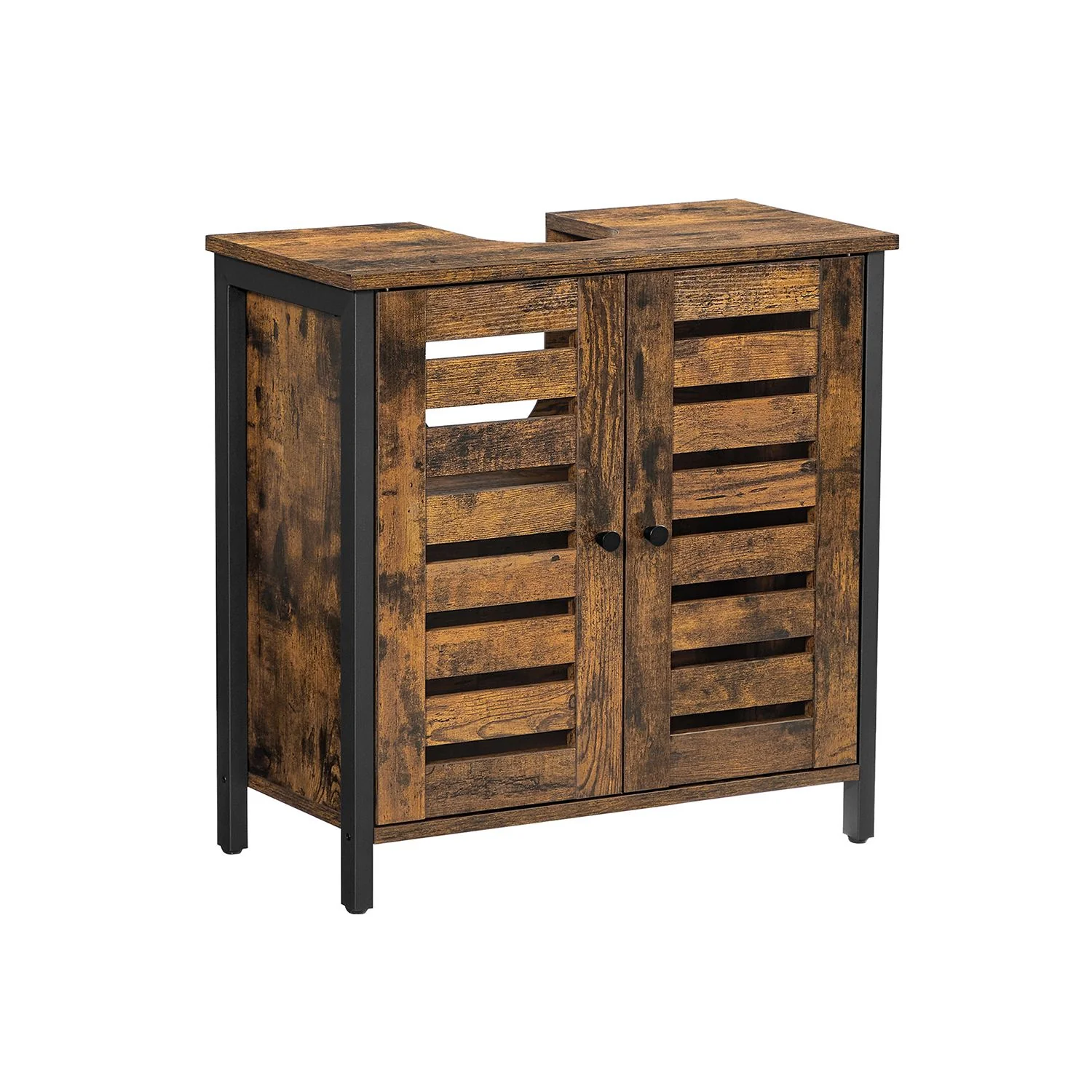 Meuble sous lavabo 60 x 30 x 60 cm avec cadre