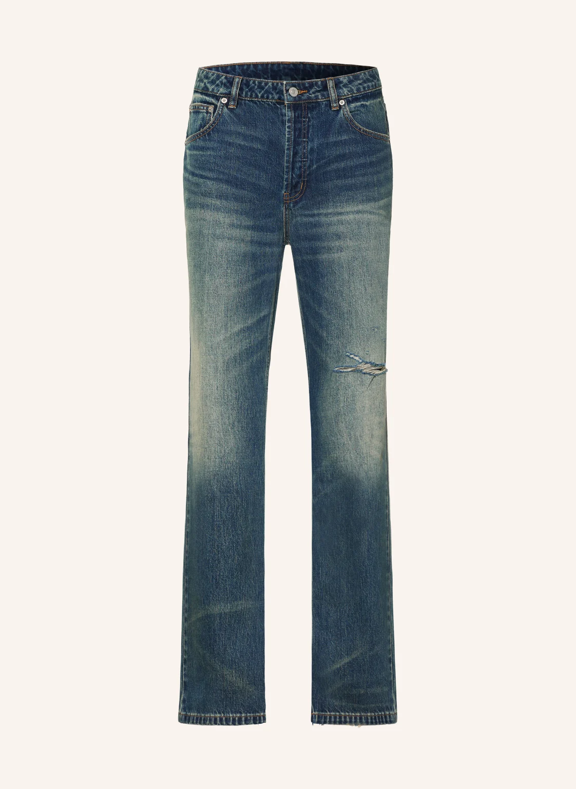 COLE BUXTON Destroyed Jeans Straight Fit
