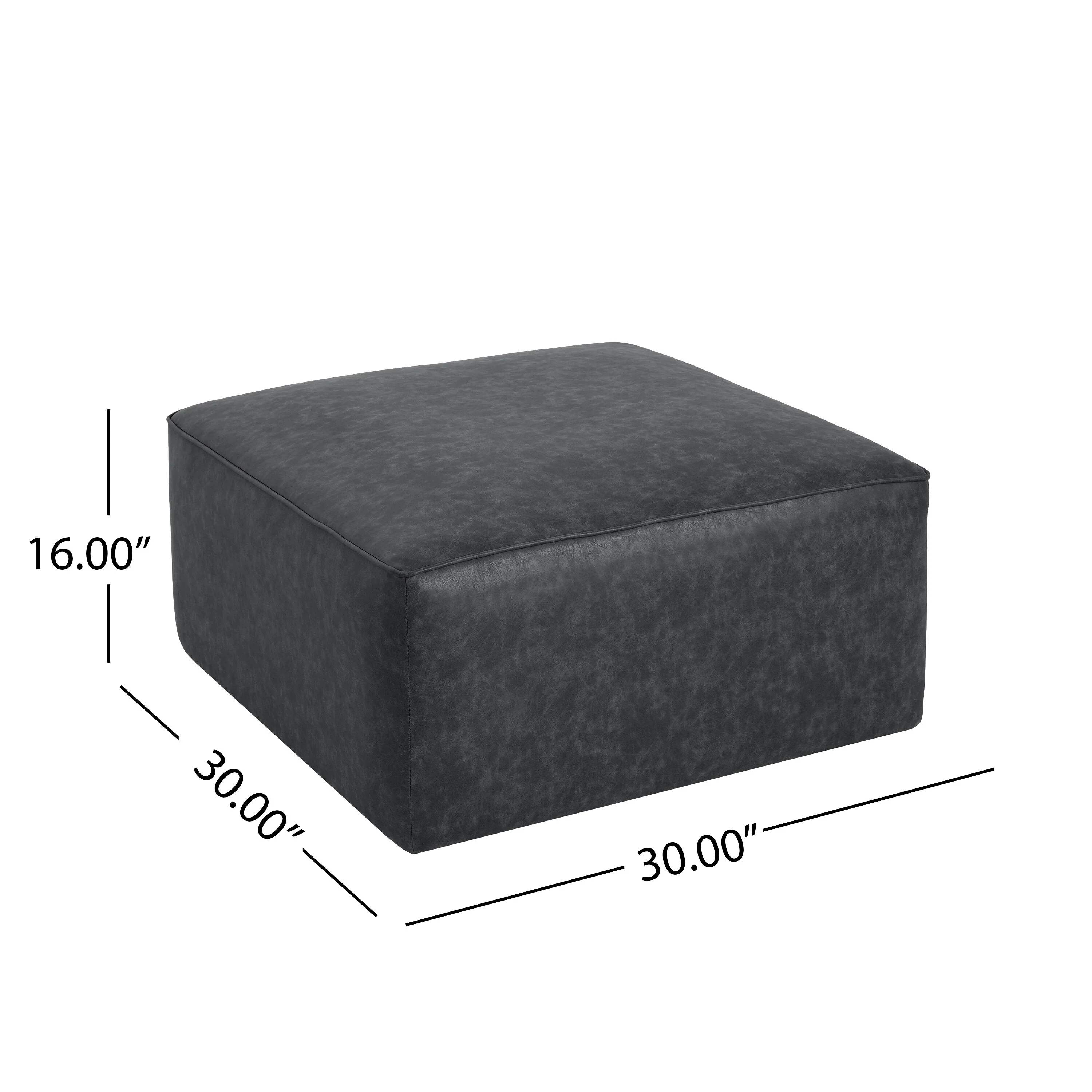 Square PU Leather Ottoman Comfortable choice, multiple functions, classic design, and cozy corners,