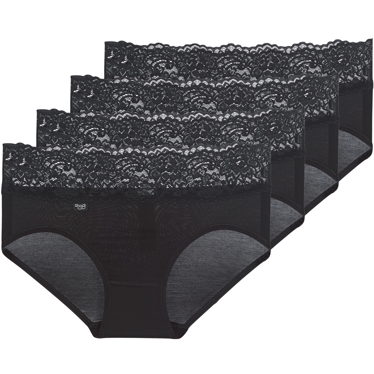 Sloggi  - ROMANCE X 4 - Black