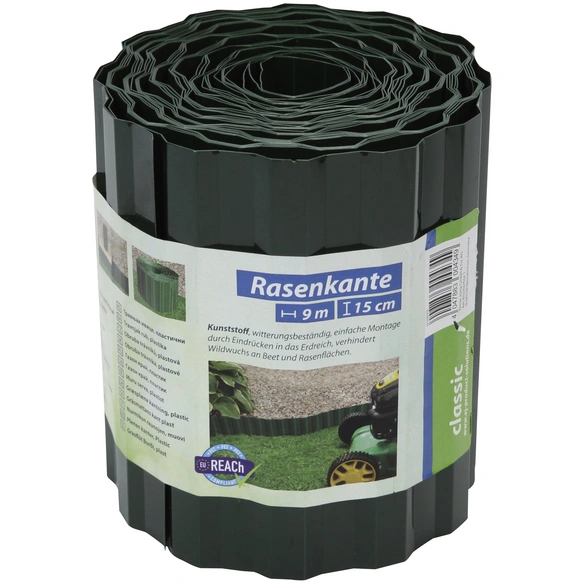 Rasenkante, HxL: 15 x 900 cm, Polyethylenterephthalat (PET)