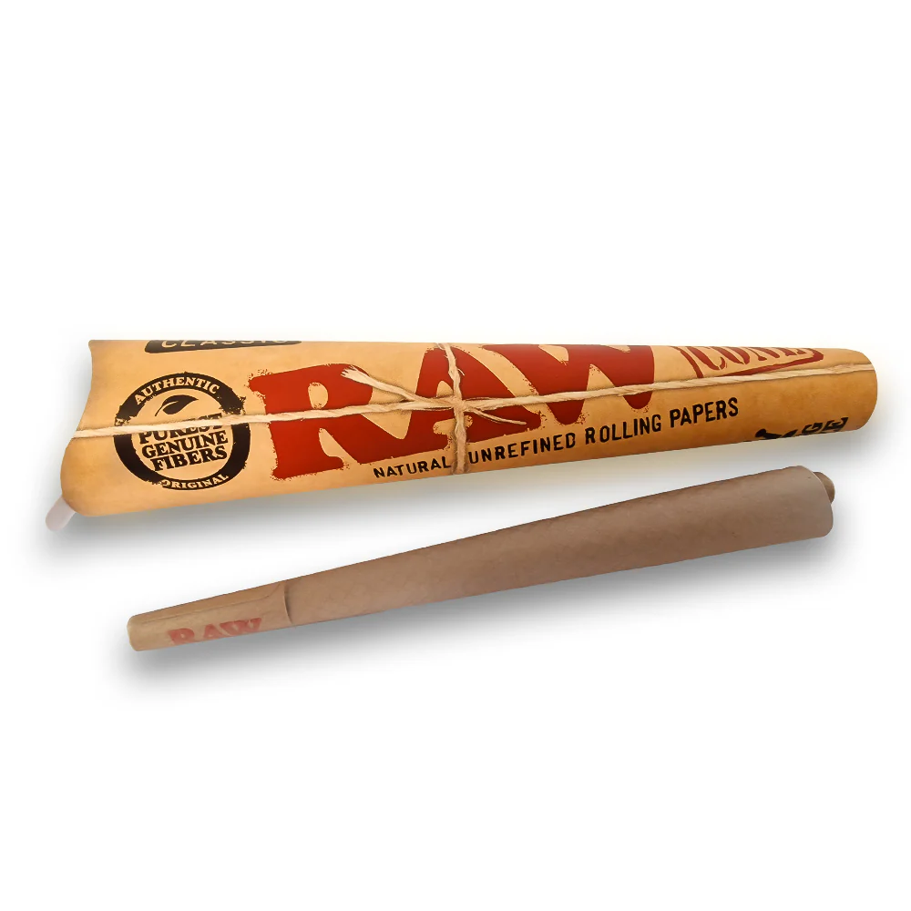 RAW Natural Unrefined Cones 3PK