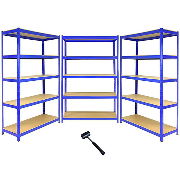 3 x T-Rax 1200mm x 450mm x 1800mm Bleu