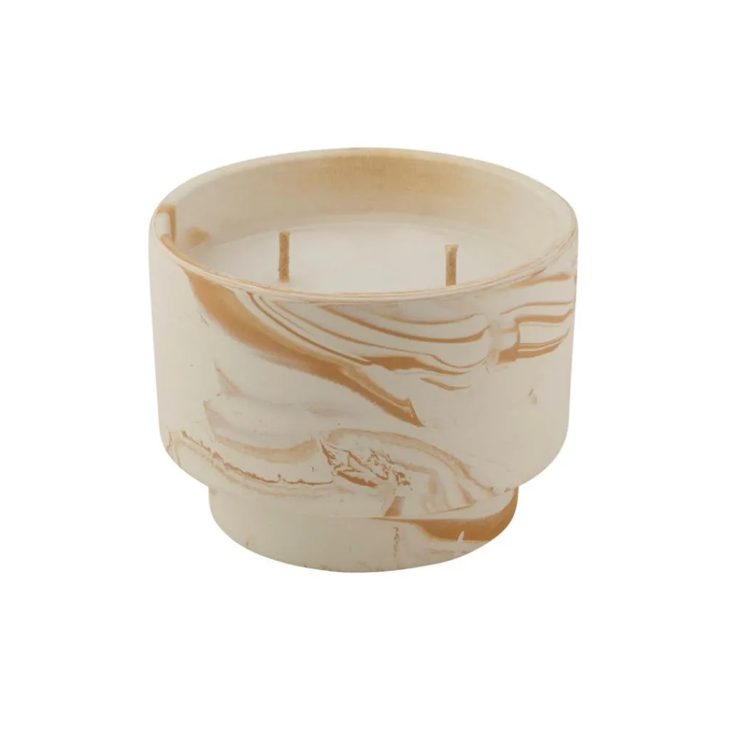 Bougies De Jardin^CASA MARBLE Bougies D&rsquo;extérieur Blanc, Orange
