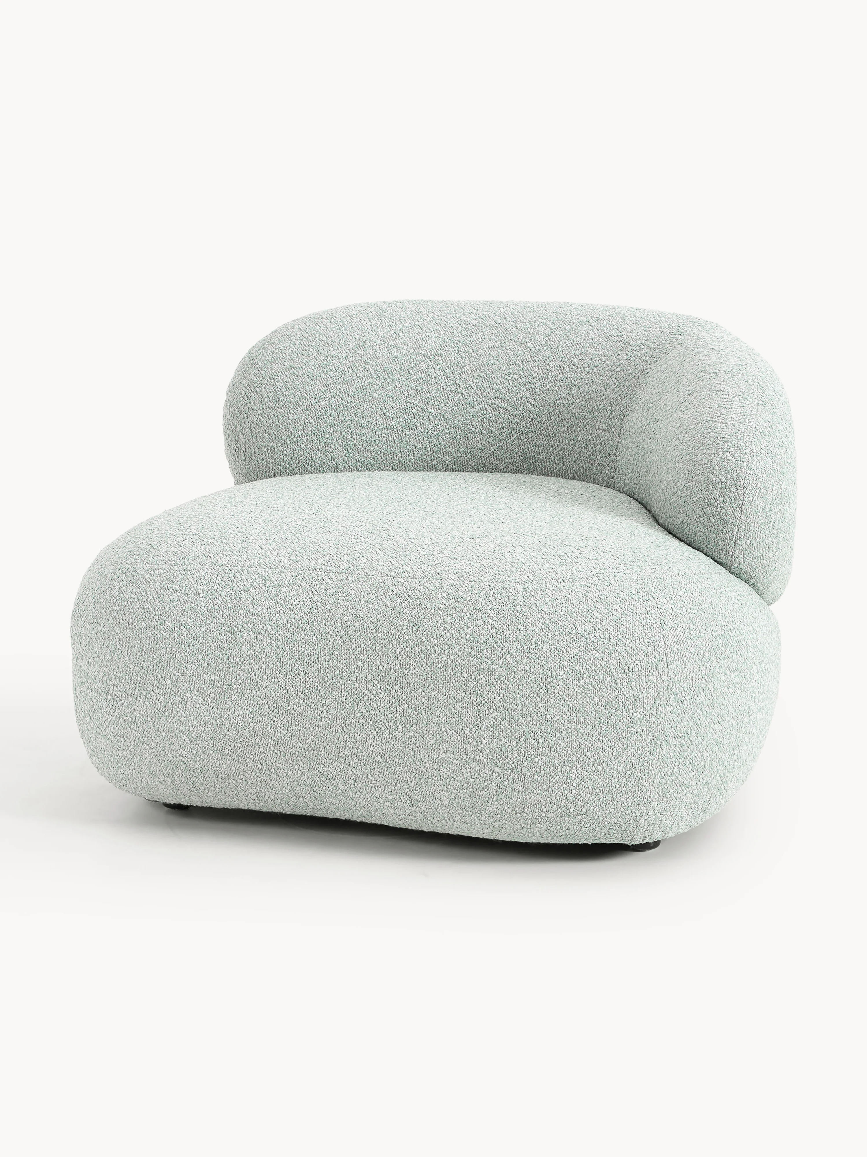 Bouclé-Loungesessel Alba
