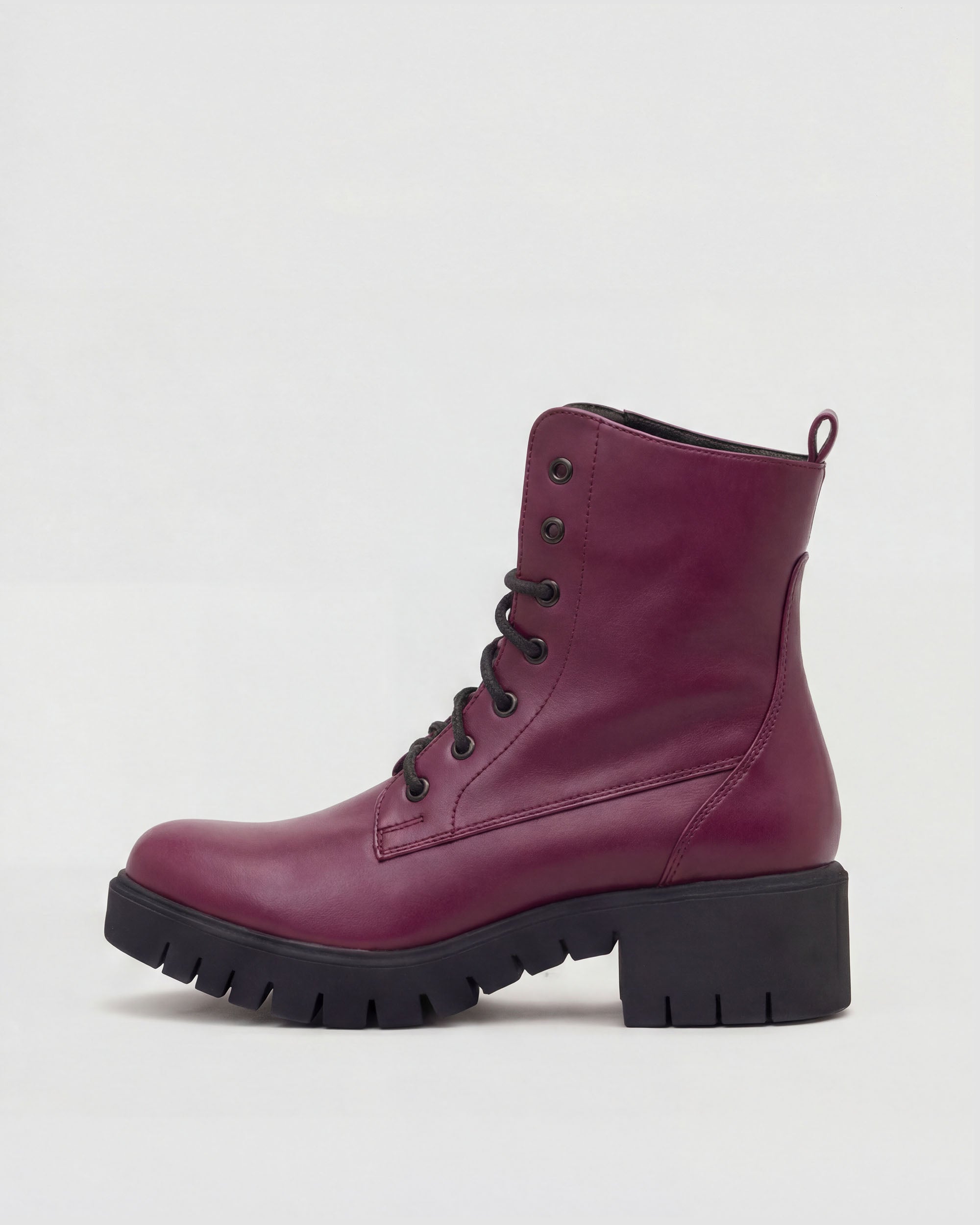 BOHEMA - Workers No. Buty Burgund, ze skóry roślinnej, polska rodzinna marka