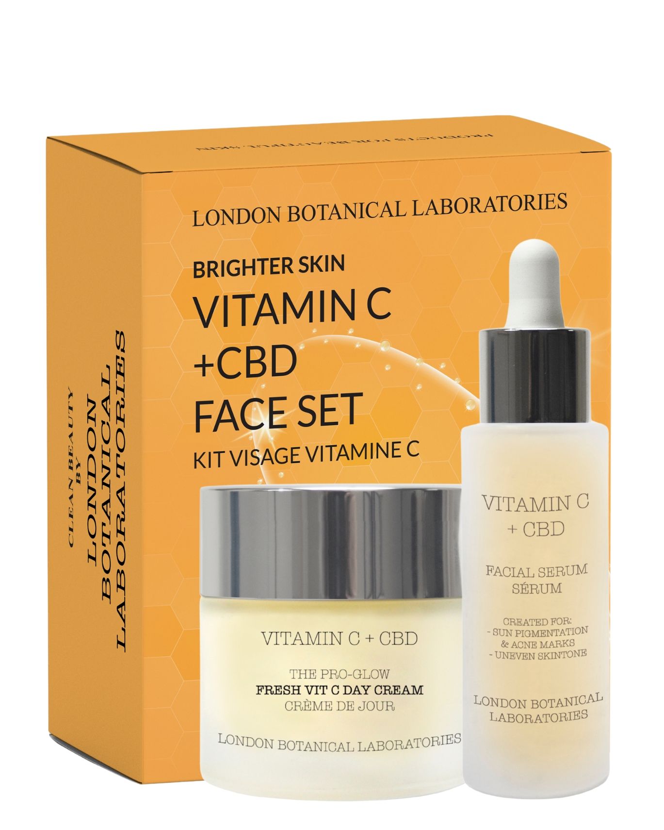 London Botanical Laboratories CBD Vitamin C Anti-Aging Face Set THC Free